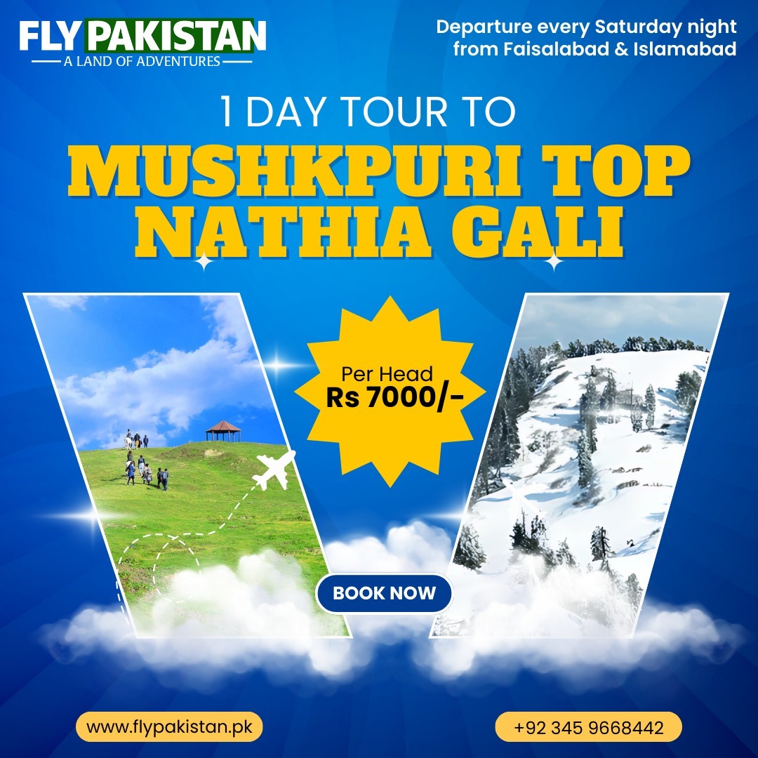 Book Deal 1 Day Tour To Mushkpuri Top Nathiagali Nov 2024